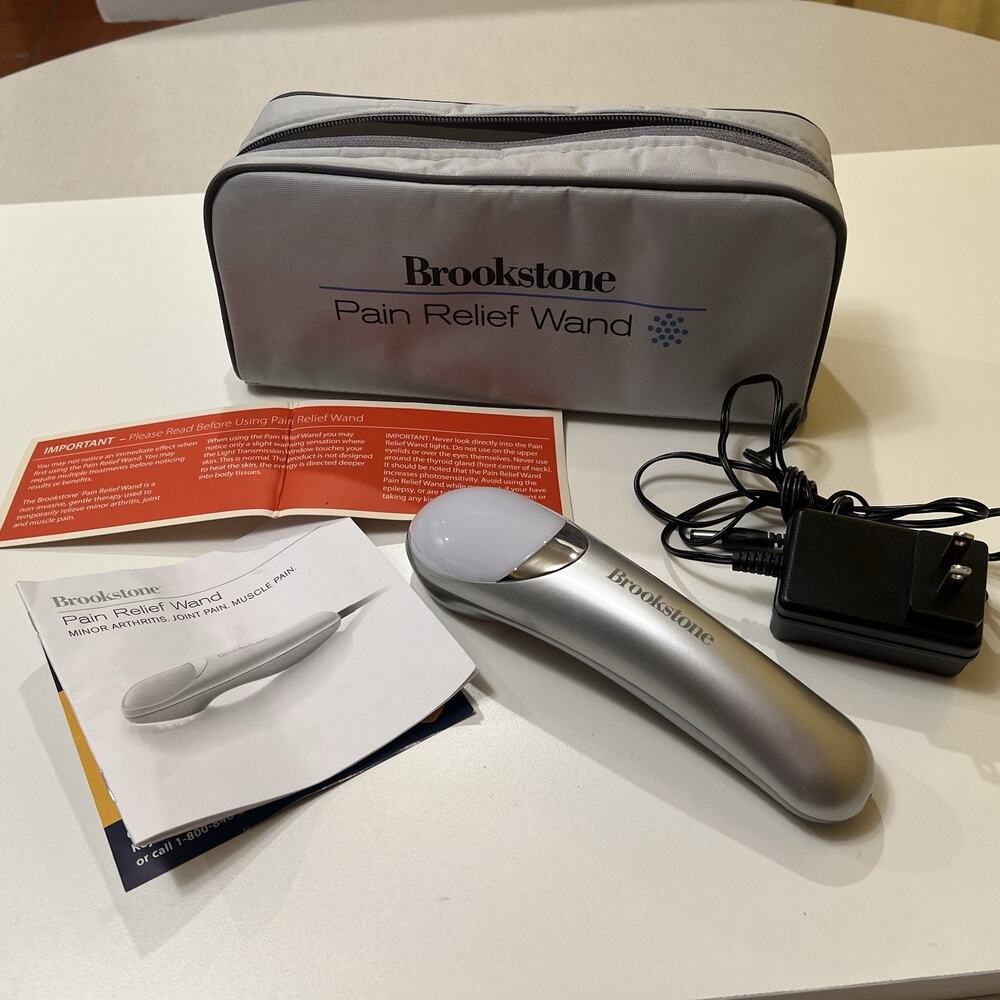 Brookstone Pain Relief Wand Arthritis Joint Muscle Infrared Light Therapy Sooth